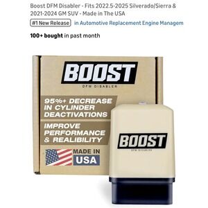Boost DFM Disabler 2022-2025 Silverado Sierra Tahoe Yukon GM SUV Made in USA